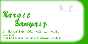 margit banyasz business card